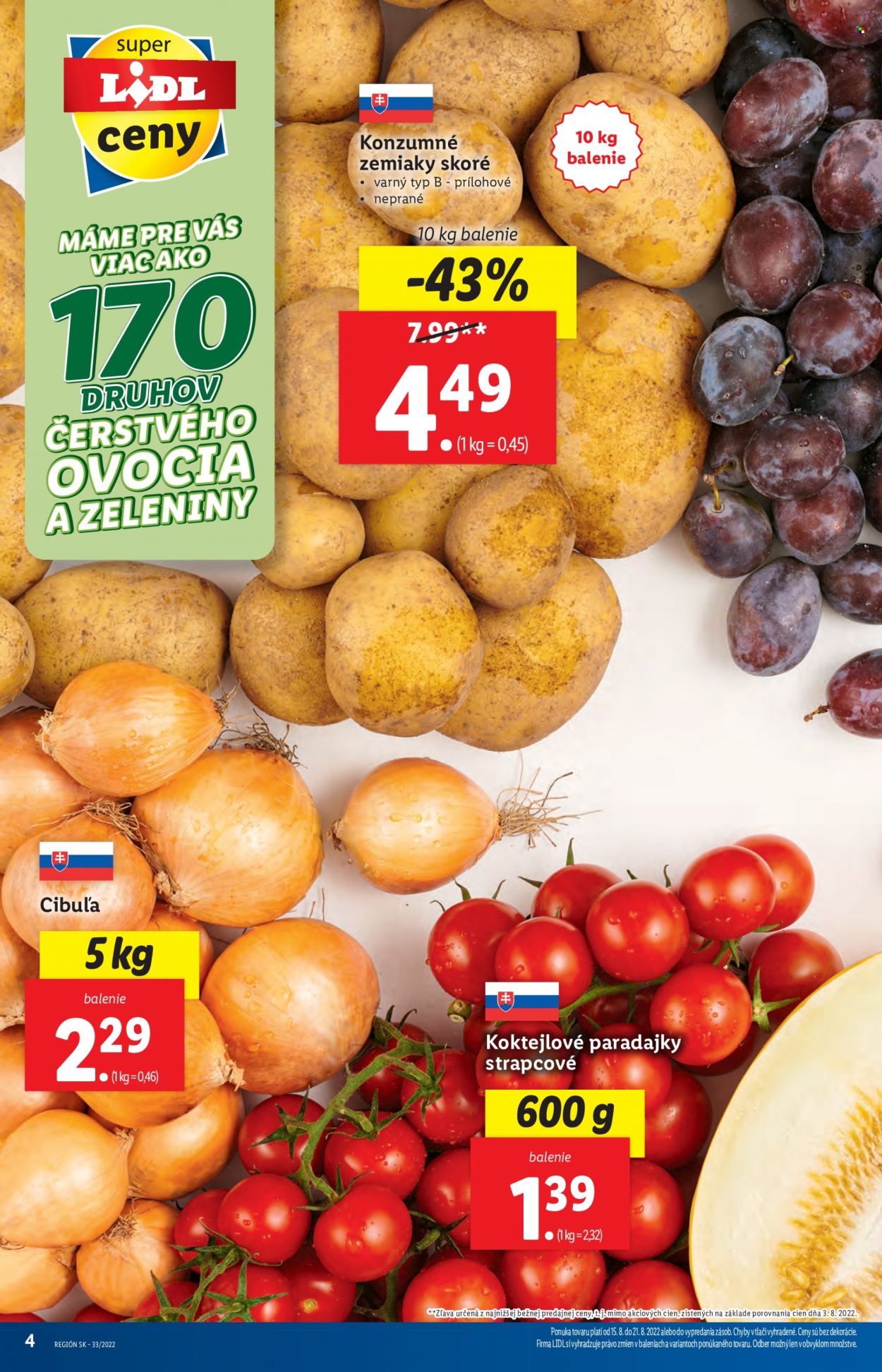 Leták Lidl - 15.8.2022 - 21.8.2022. Strana 4