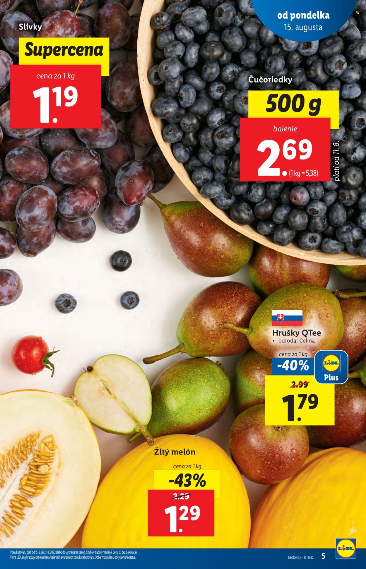Leták Lidl - 15.8.2022 - 21.8.2022. Strana 5