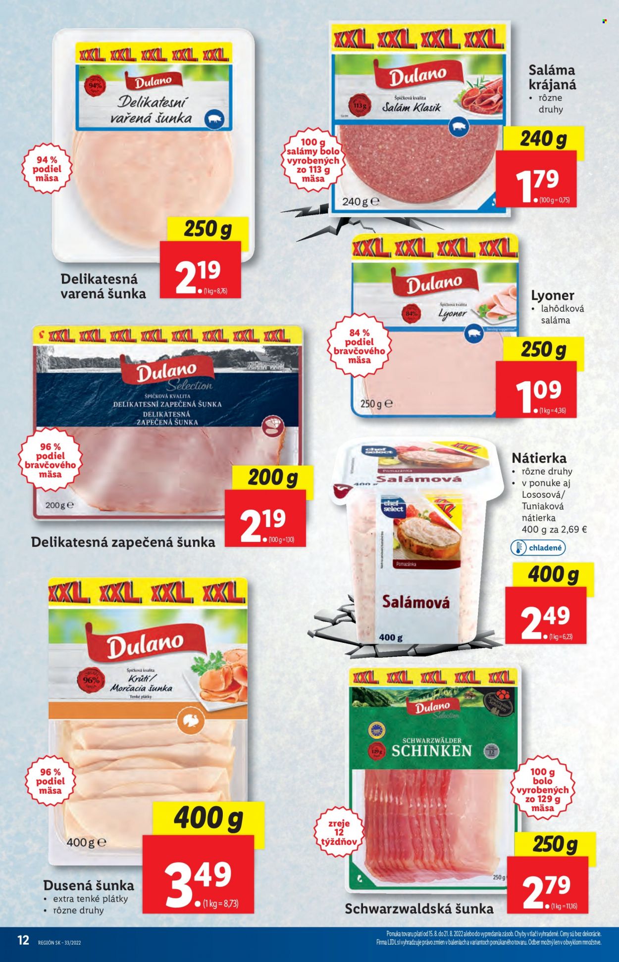 Leták Lidl - 15.8.2022 - 21.8.2022. Strana 12