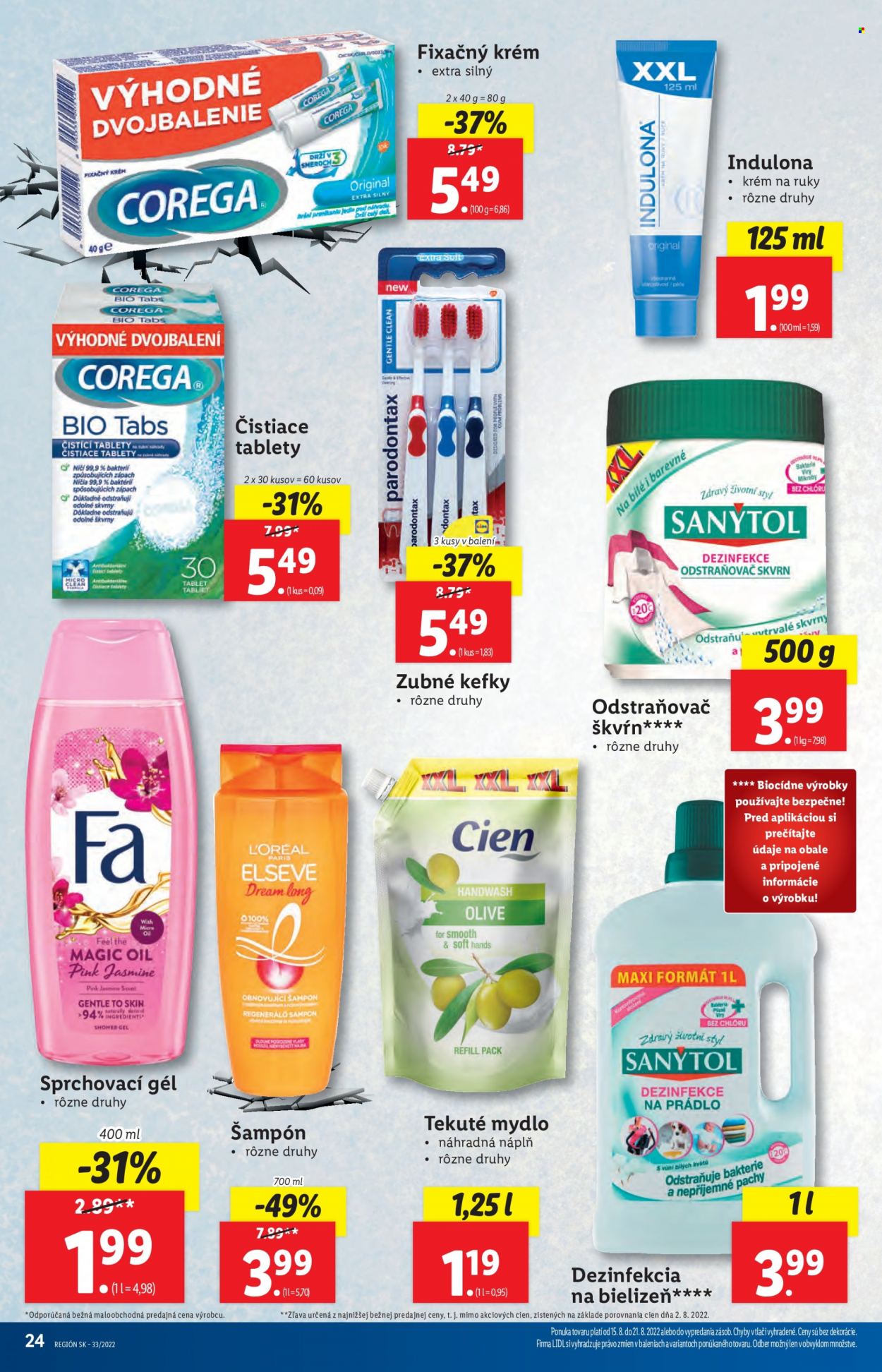 Leták Lidl - 15.8.2022 - 21.8.2022. Strana 24
