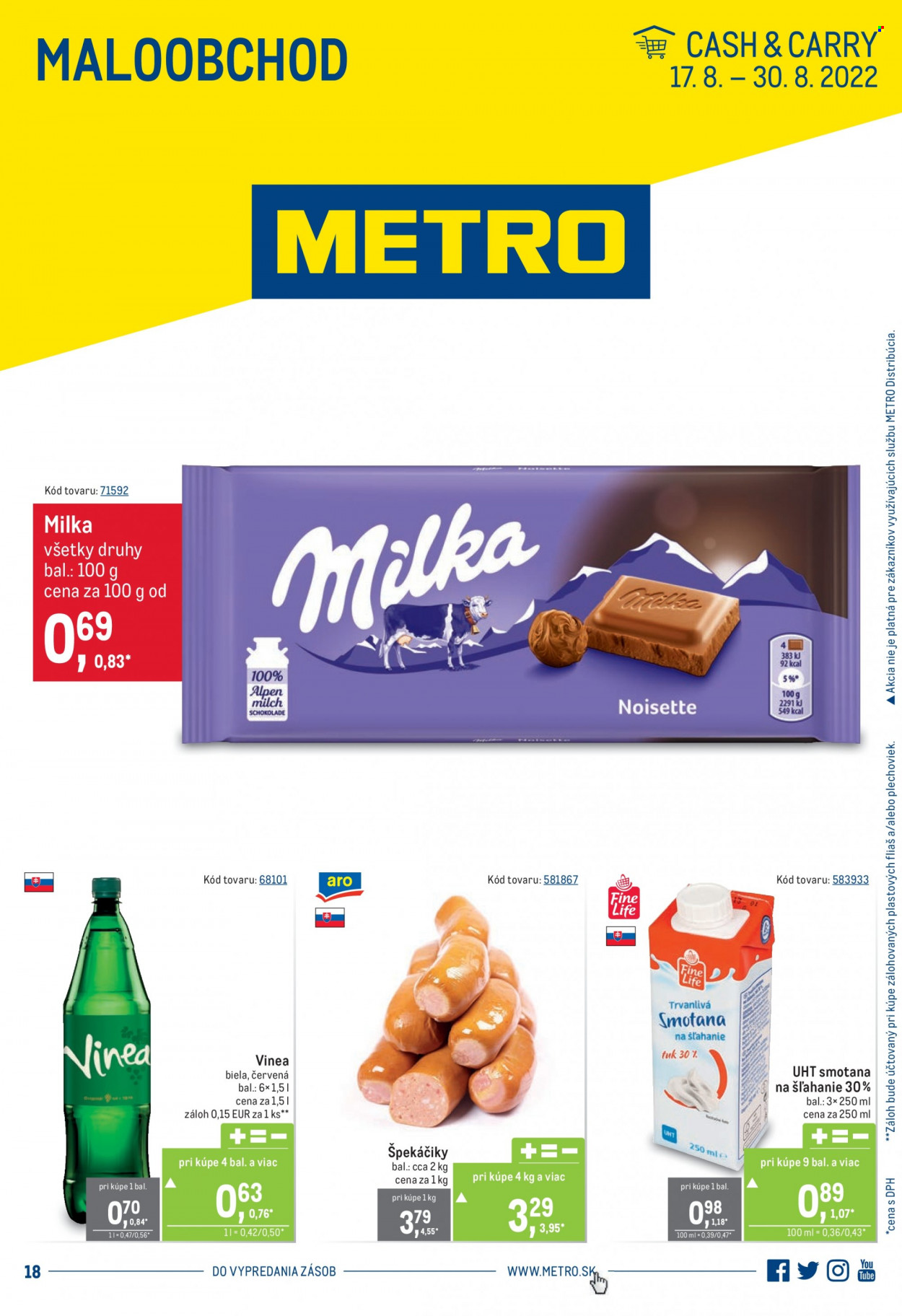 Leták Metro - 17.8.2022 - 30.8.2022. Strana 1