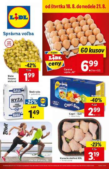 Leták Lidl - 18.8.2022 - 21.8.2022.