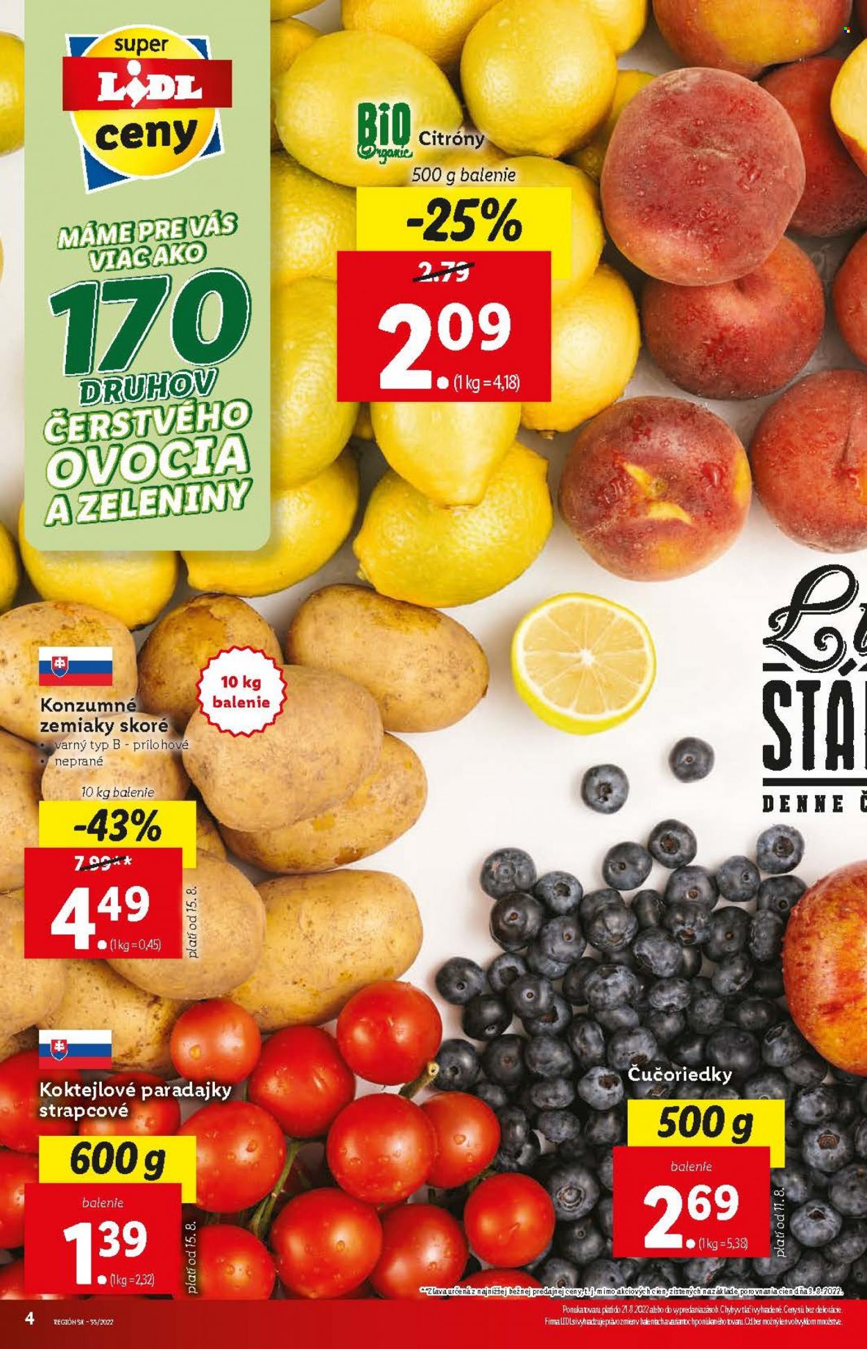 Leták Lidl - 18.8.2022 - 21.8.2022. Strana 4