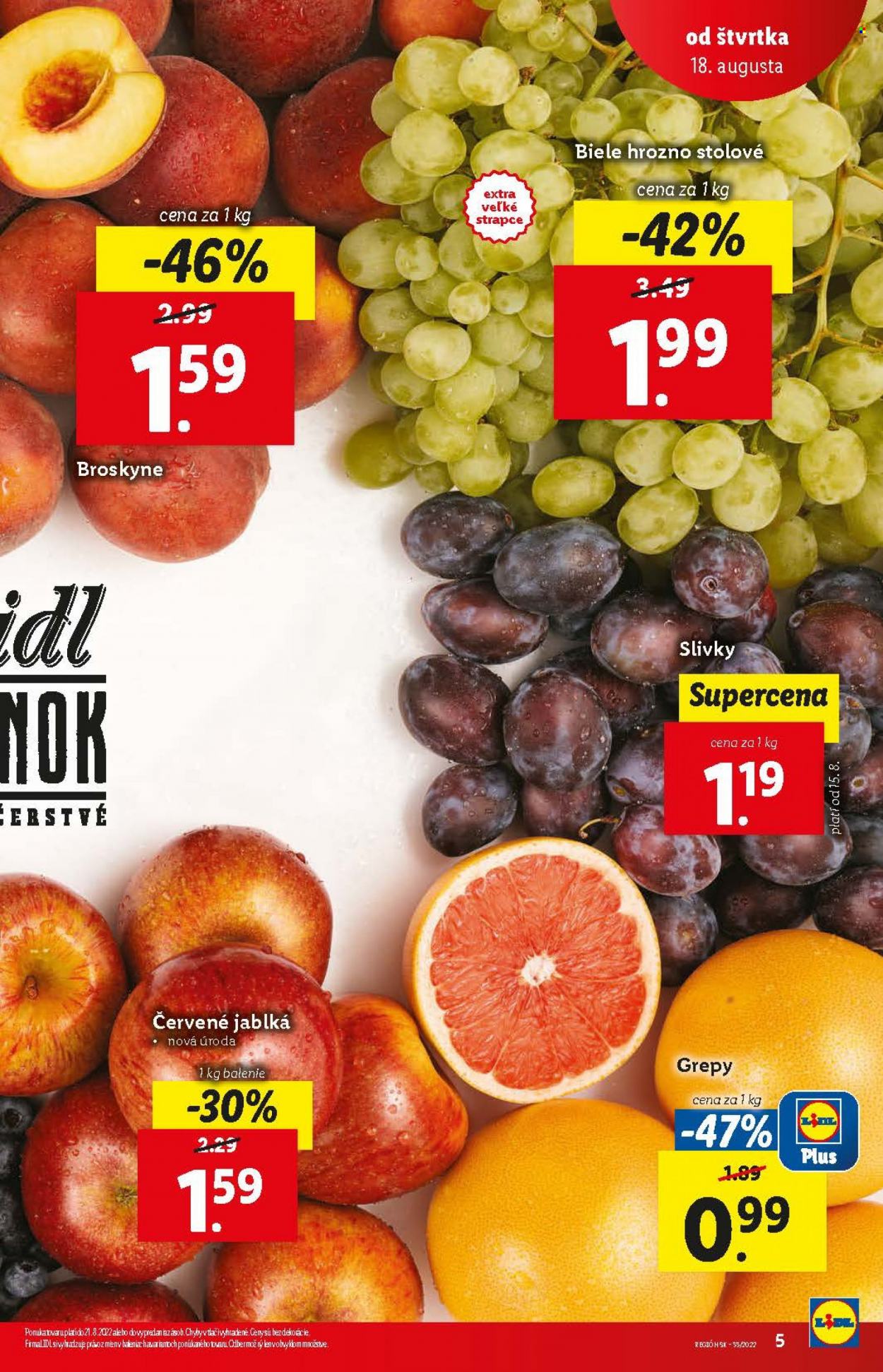 Leták Lidl - 18.8.2022 - 21.8.2022. Strana 5