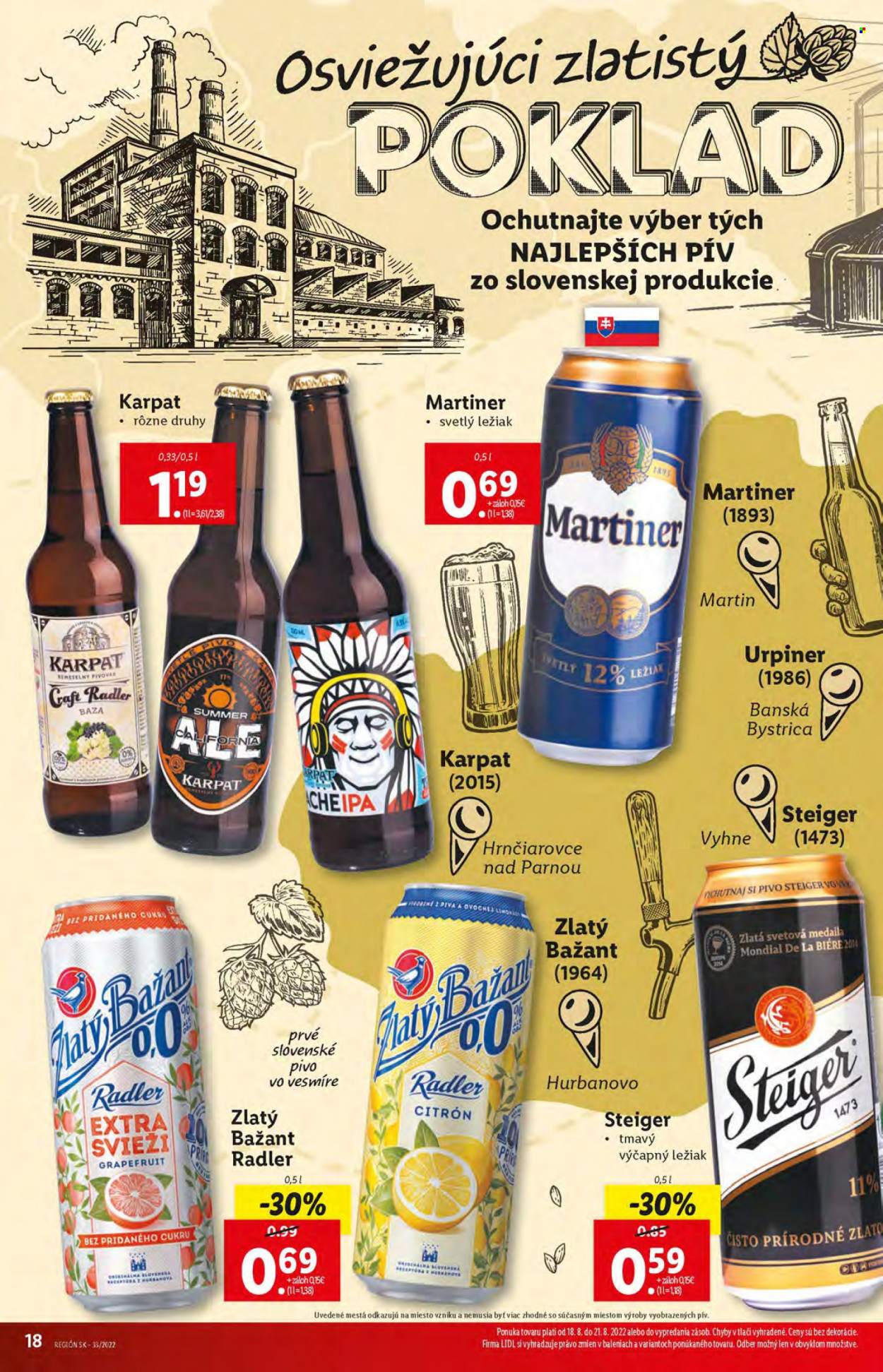Leták Lidl - 18.8.2022 - 21.8.2022. Strana 18