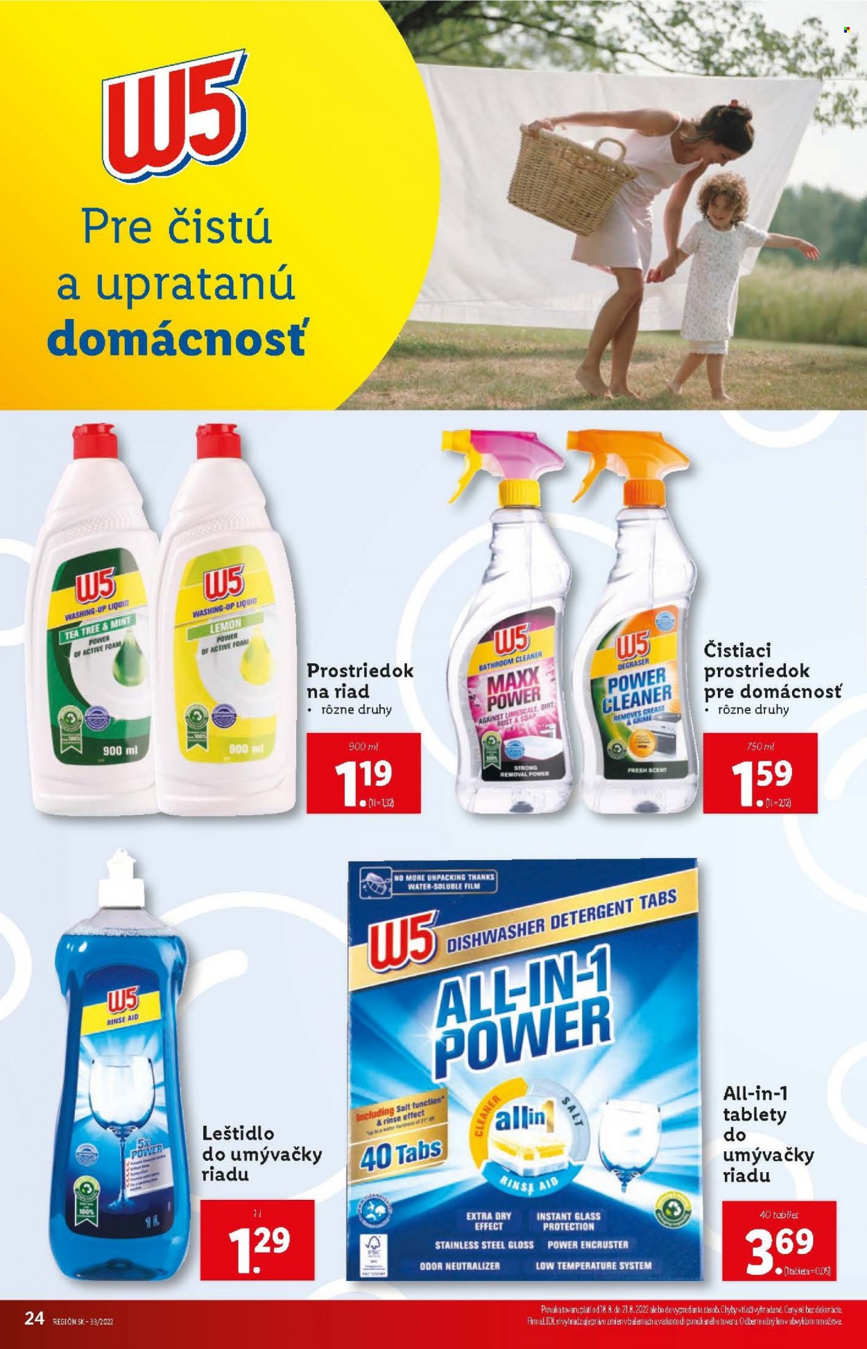 Leták Lidl - 18.8.2022 - 21.8.2022. Strana 24