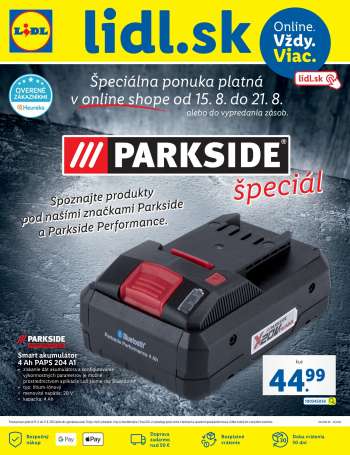 Leták Lidl - 15.8.2022 - 21.8.2022.