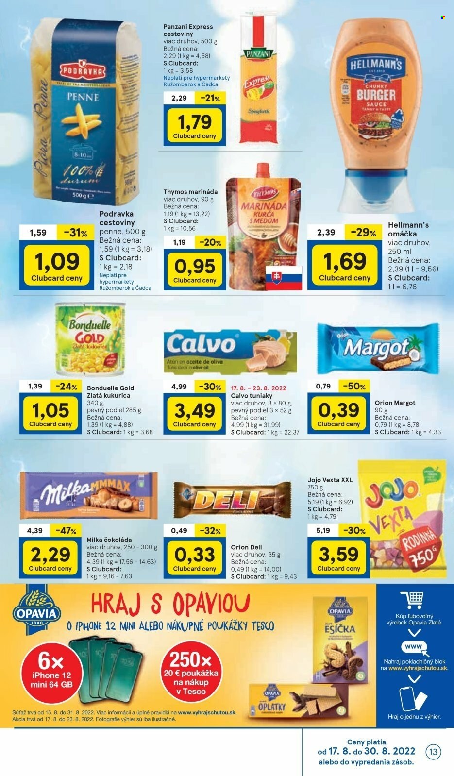 Leták TESCO - 17.8.2022 - 23.8.2022. Strana 13