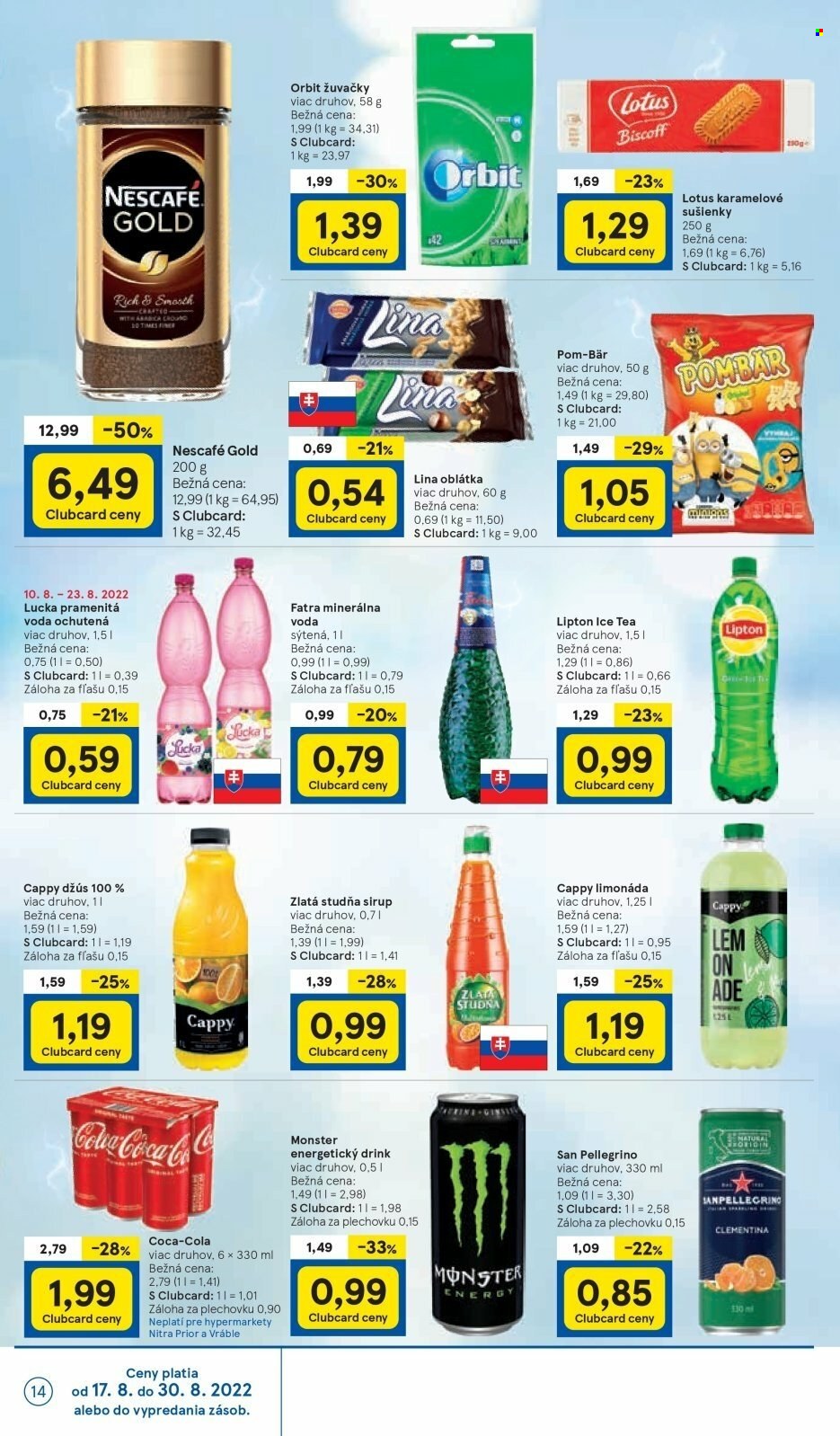 Leták TESCO - 17.8.2022 - 23.8.2022. Strana 14