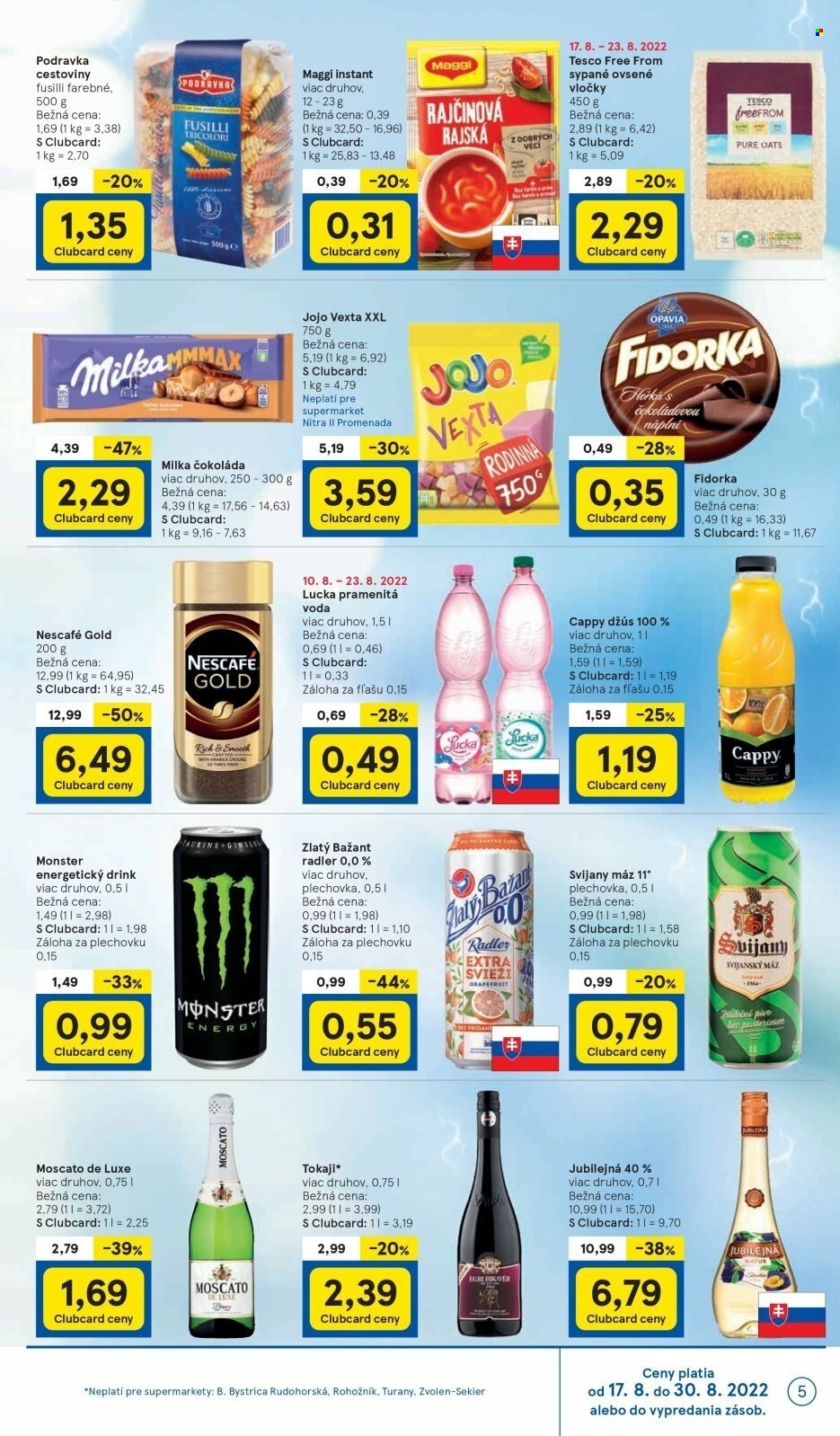 Leták TESCO supermarket - 17.8.2022 - 23.8.2022. Strana 5