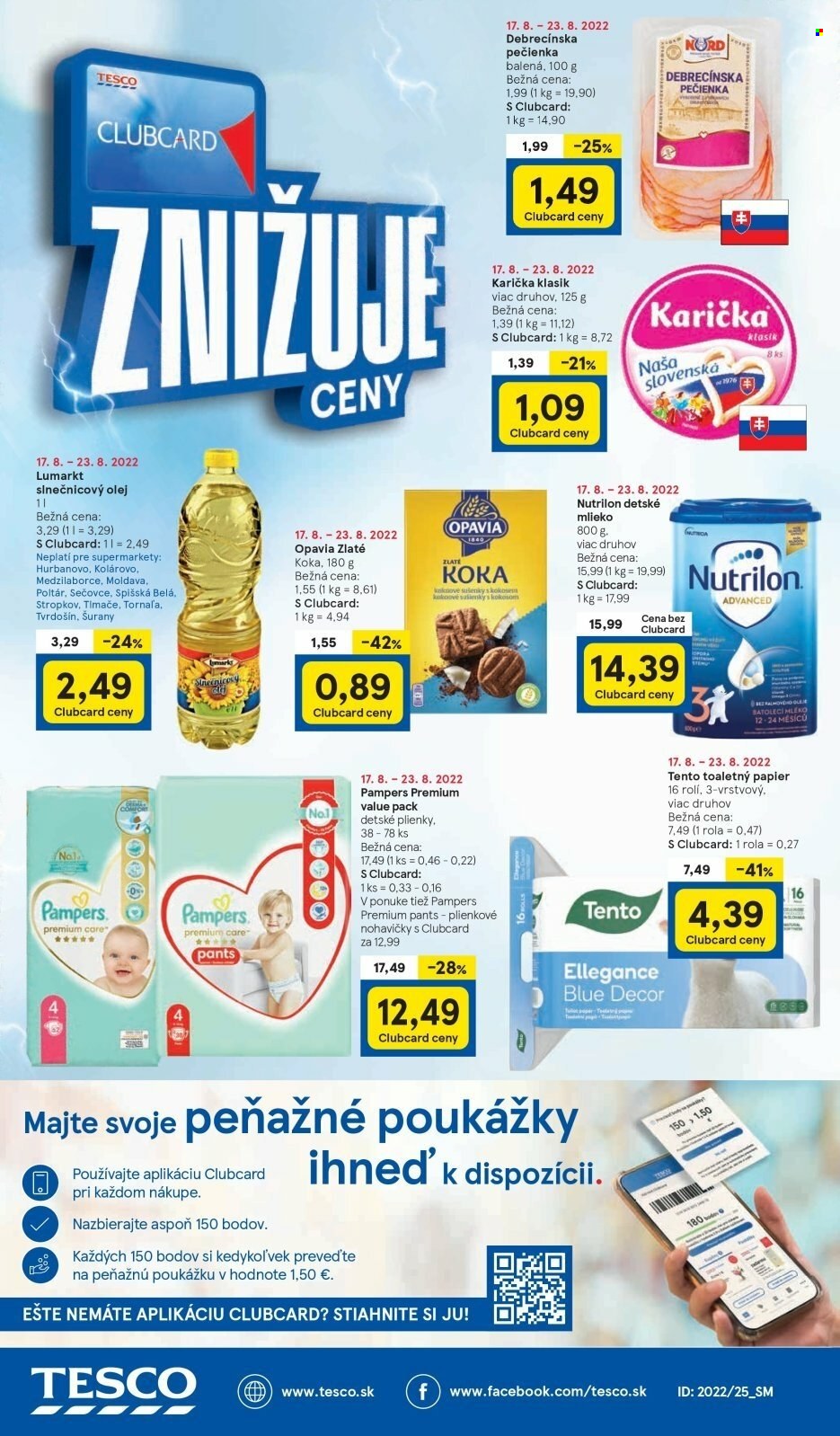 Leták TESCO supermarket - 17.8.2022 - 23.8.2022. Strana 8
