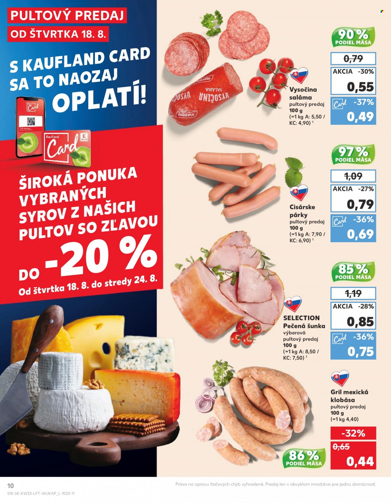 Leták Kaufland - 18.8.2022 - 24.8.2022. Strana 10