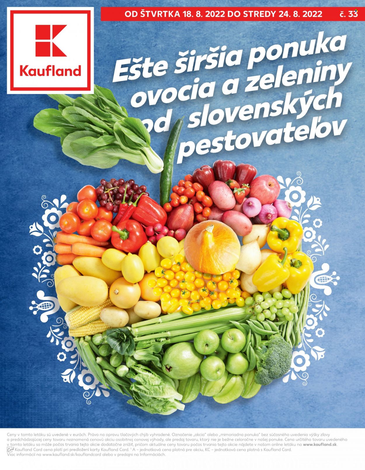 Leták Kaufland - 18.8.2022 - 24.8.2022. Strana 1