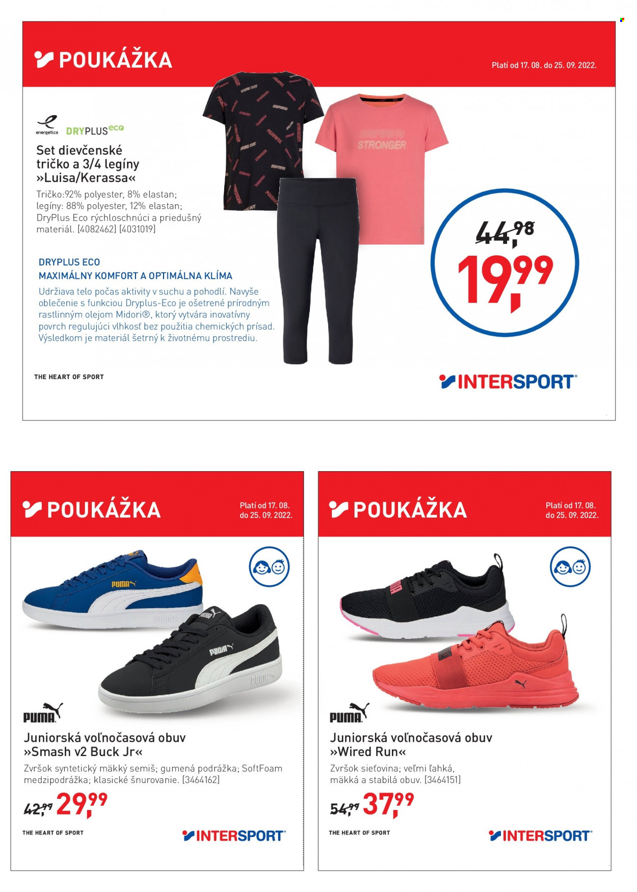 Leták Intersport - 17.8.2022 - 25.9.2022. Strana 2