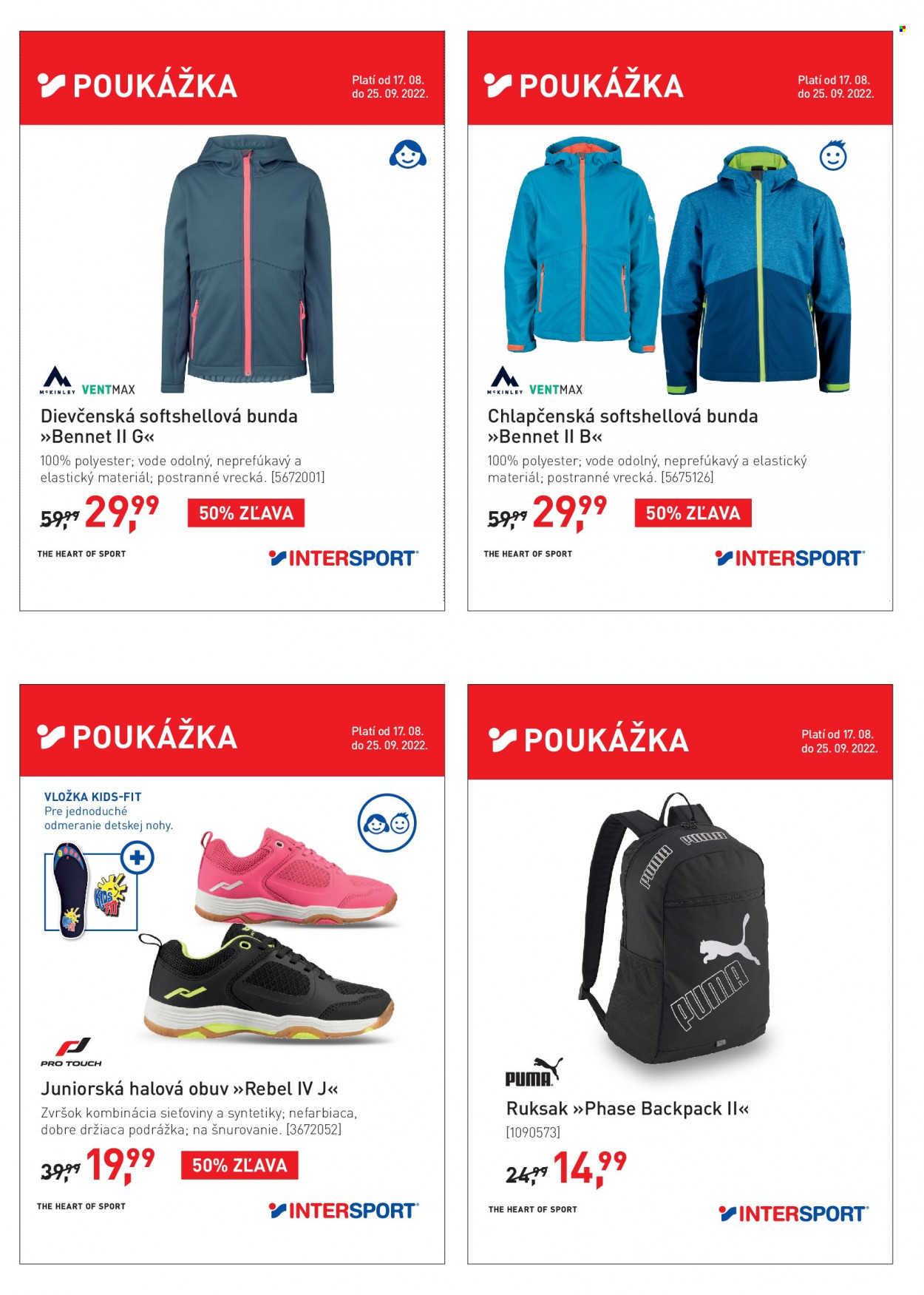 Leták Intersport - 17.8.2022 - 25.9.2022. Strana 6
