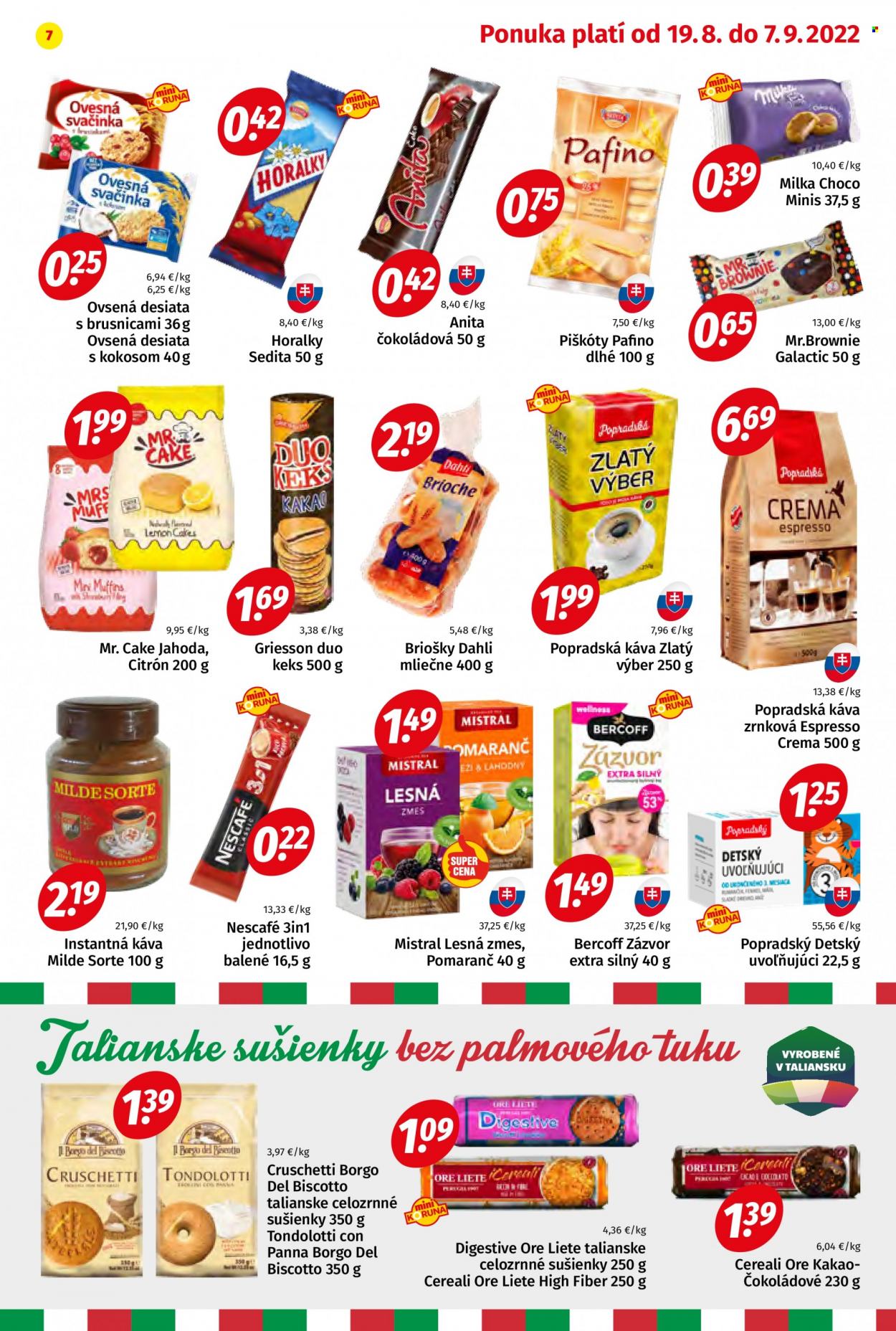 Leták Potraviny KORUNA - 19.8.2022 - 7.9.2022. Strana 7