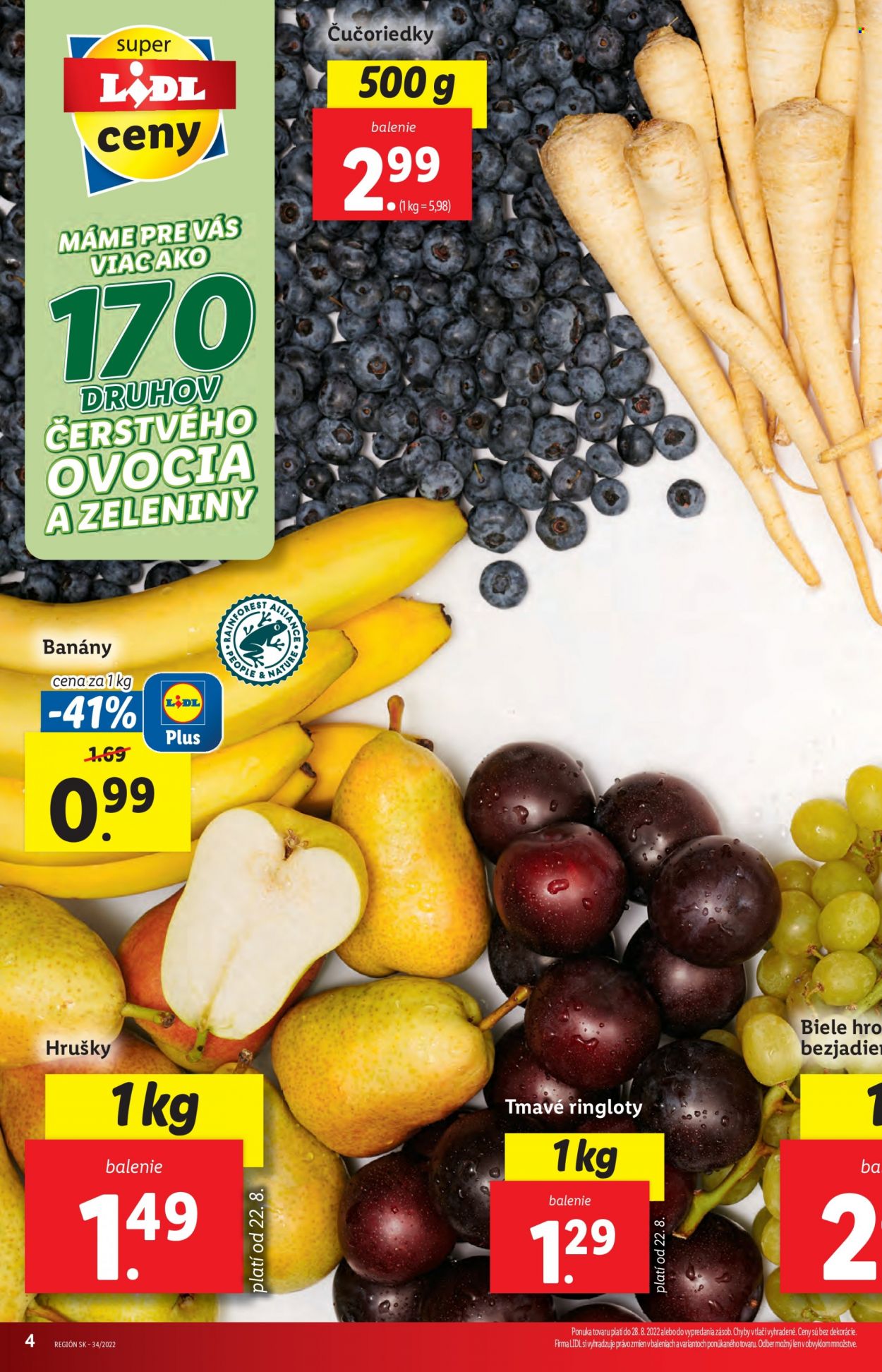 Leták Lidl - 25.8.2022 - 28.8.2022. Strana 4