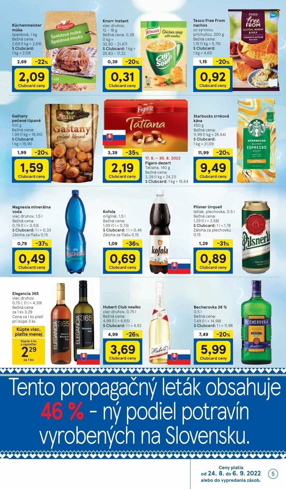 Leták TESCO supermarket - 24.8.2022 - 30.8.2022. Strana 5