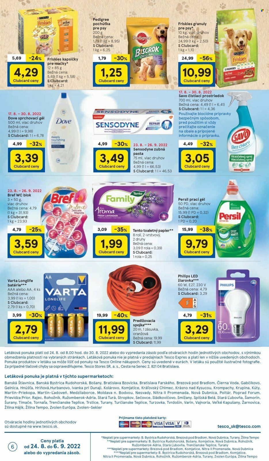 Leták TESCO supermarket - 24.8.2022 - 30.8.2022. Strana 6