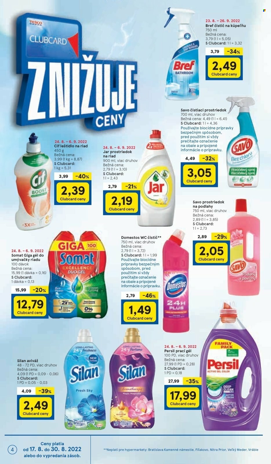 Leták TESCO - 24.8.2022 - 30.8.2022. Strana 4