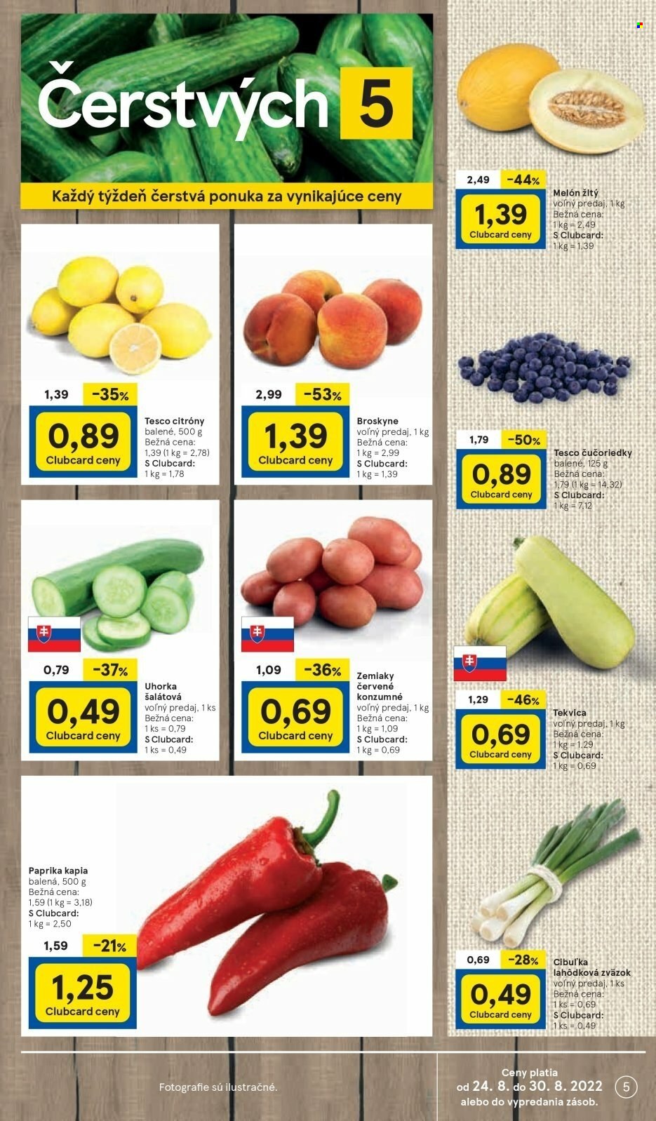 Leták TESCO - 24.8.2022 - 30.8.2022. Strana 5