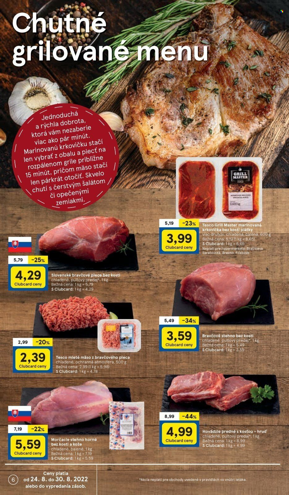 Leták TESCO - 24.8.2022 - 30.8.2022. Strana 6