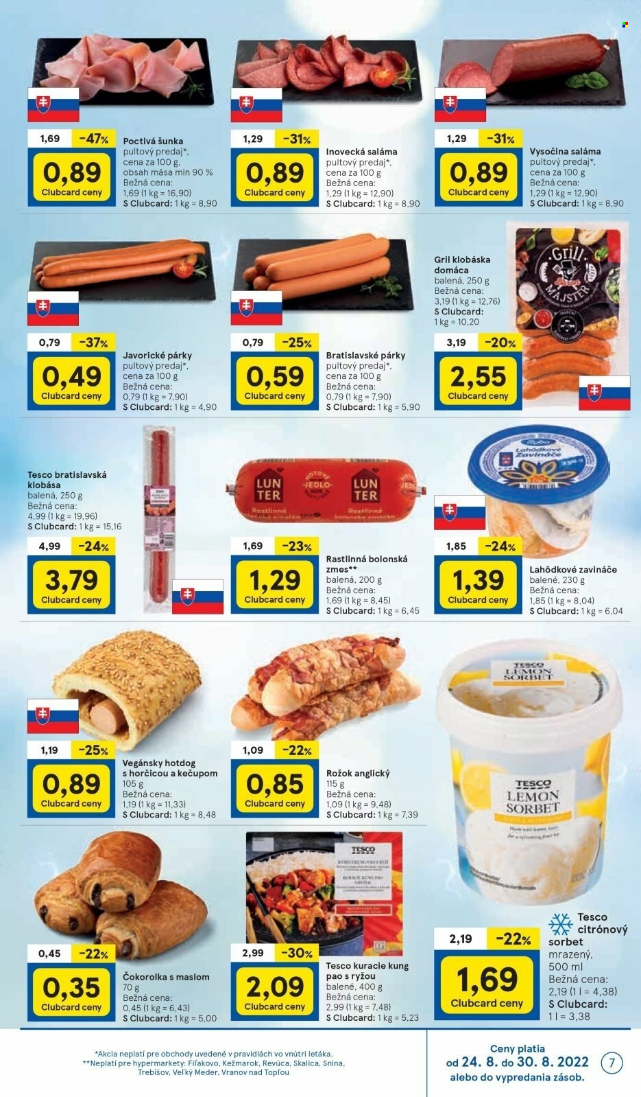 Leták TESCO - 24.8.2022 - 30.8.2022. Strana 7
