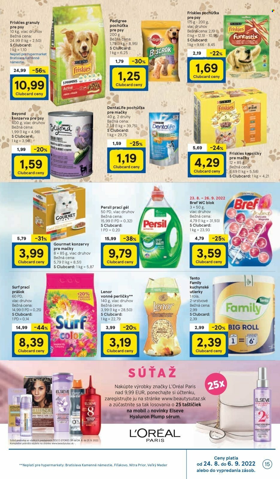 Leták TESCO - 24.8.2022 - 30.8.2022. Strana 15