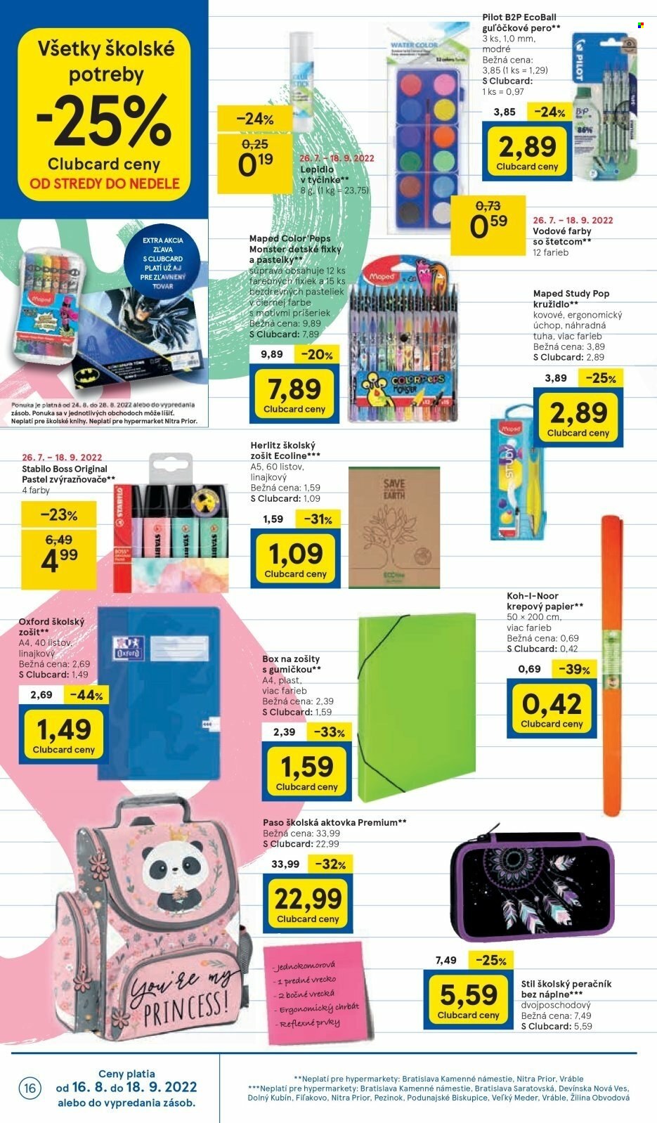 Leták TESCO - 24.8.2022 - 30.8.2022. Strana 16