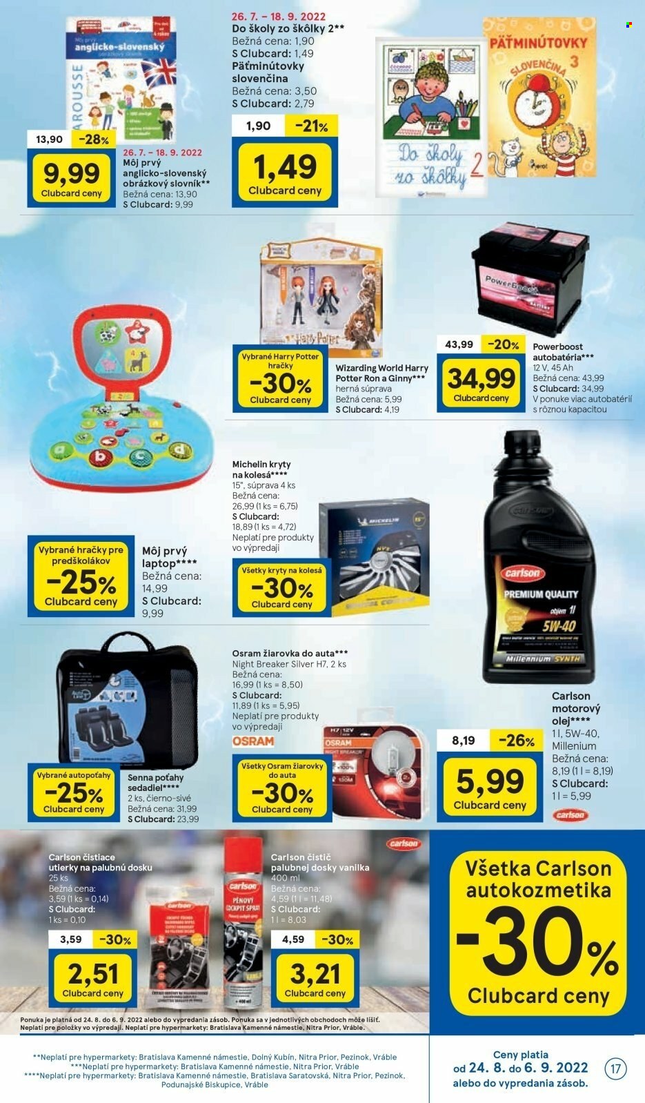 Leták TESCO - 24.8.2022 - 30.8.2022. Strana 17