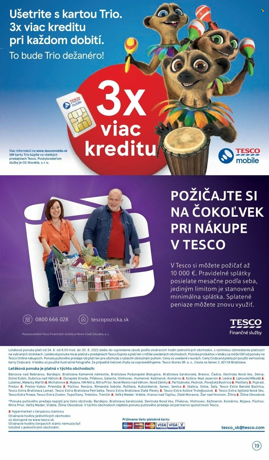Leták TESCO - 24.8.2022 - 30.8.2022. Strana 19