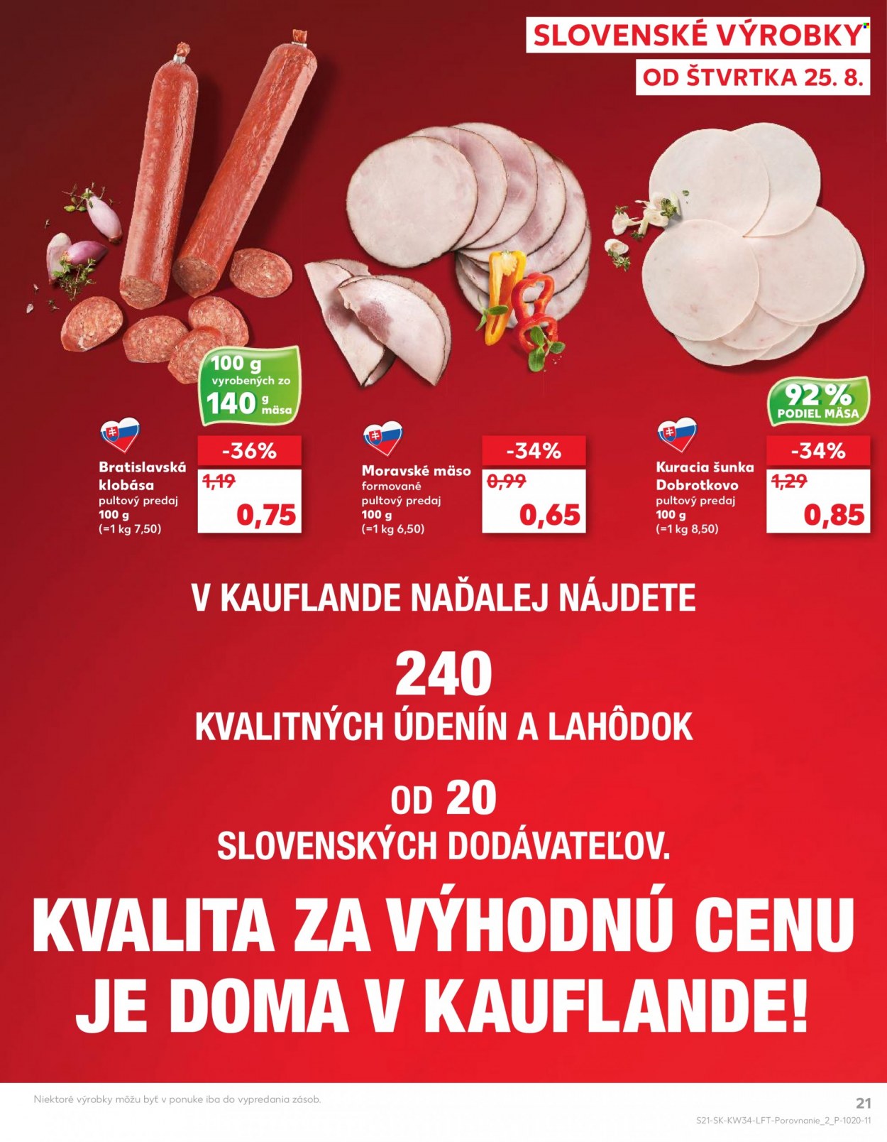 Leták Kaufland - 25.8.2022 - 31.8.2022. Strana 21