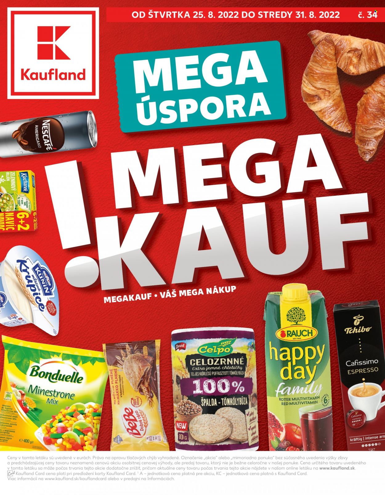 Leták Kaufland - 25.8.2022 - 31.8.2022. Strana 1