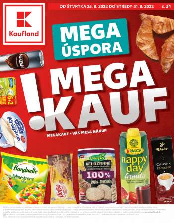 Leták Kaufland - 25.8.2022 - 31.8.2022.