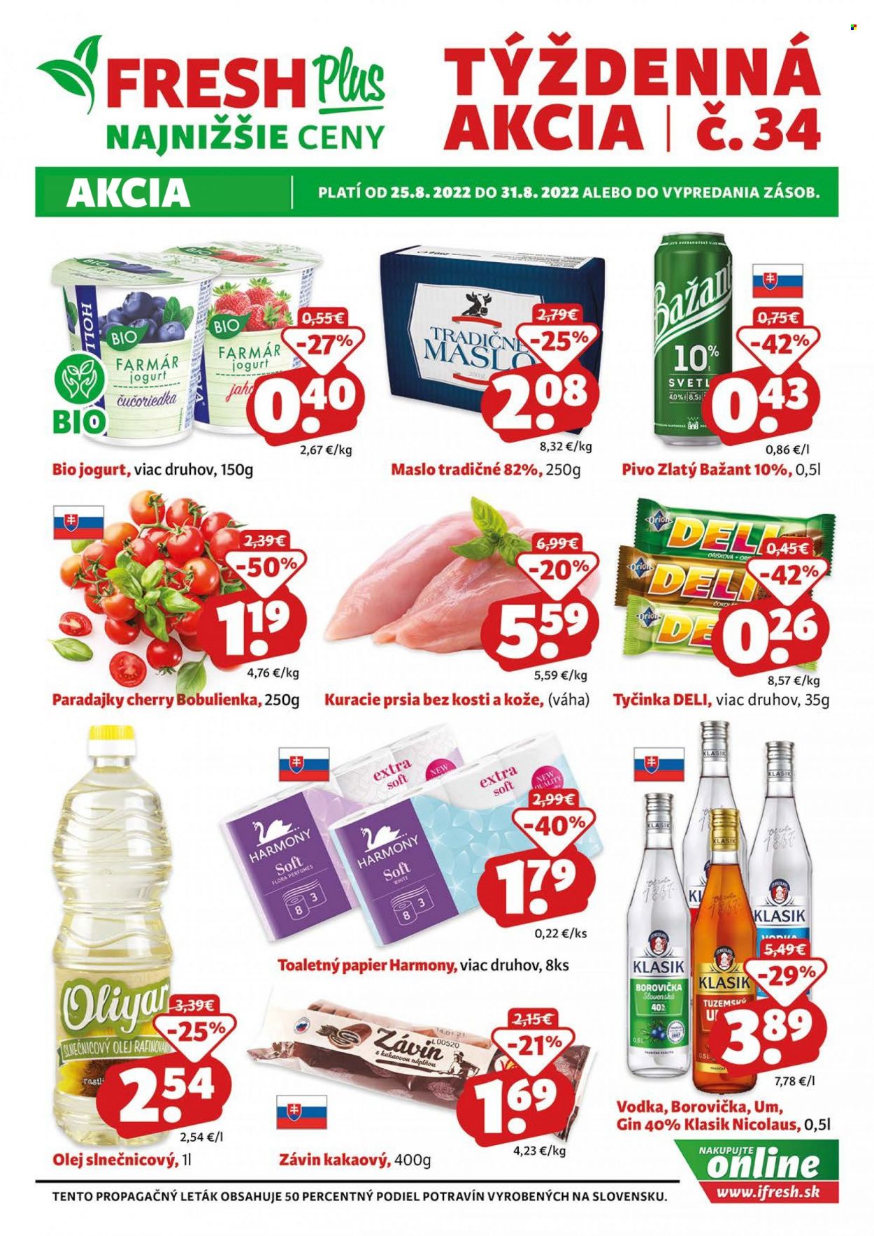 Leták FRESH - 25.8.2022 - 31.8.2022. Strana 1