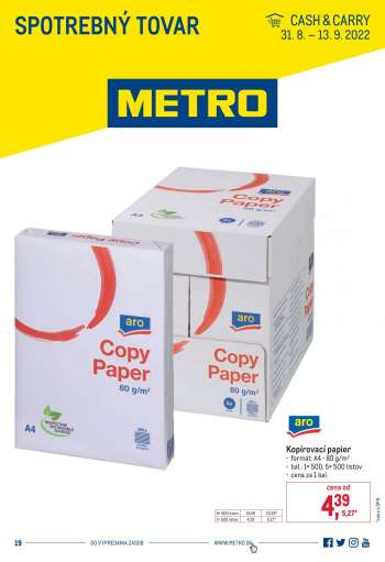 Leták Metro - 31.8.2022 - 13.9.2022.