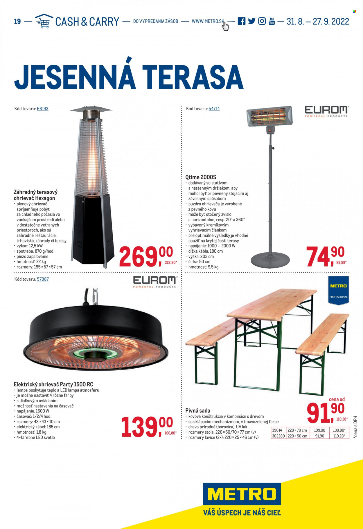 Leták Metro - 31.8.2022 - 27.9.2022. Strana 1