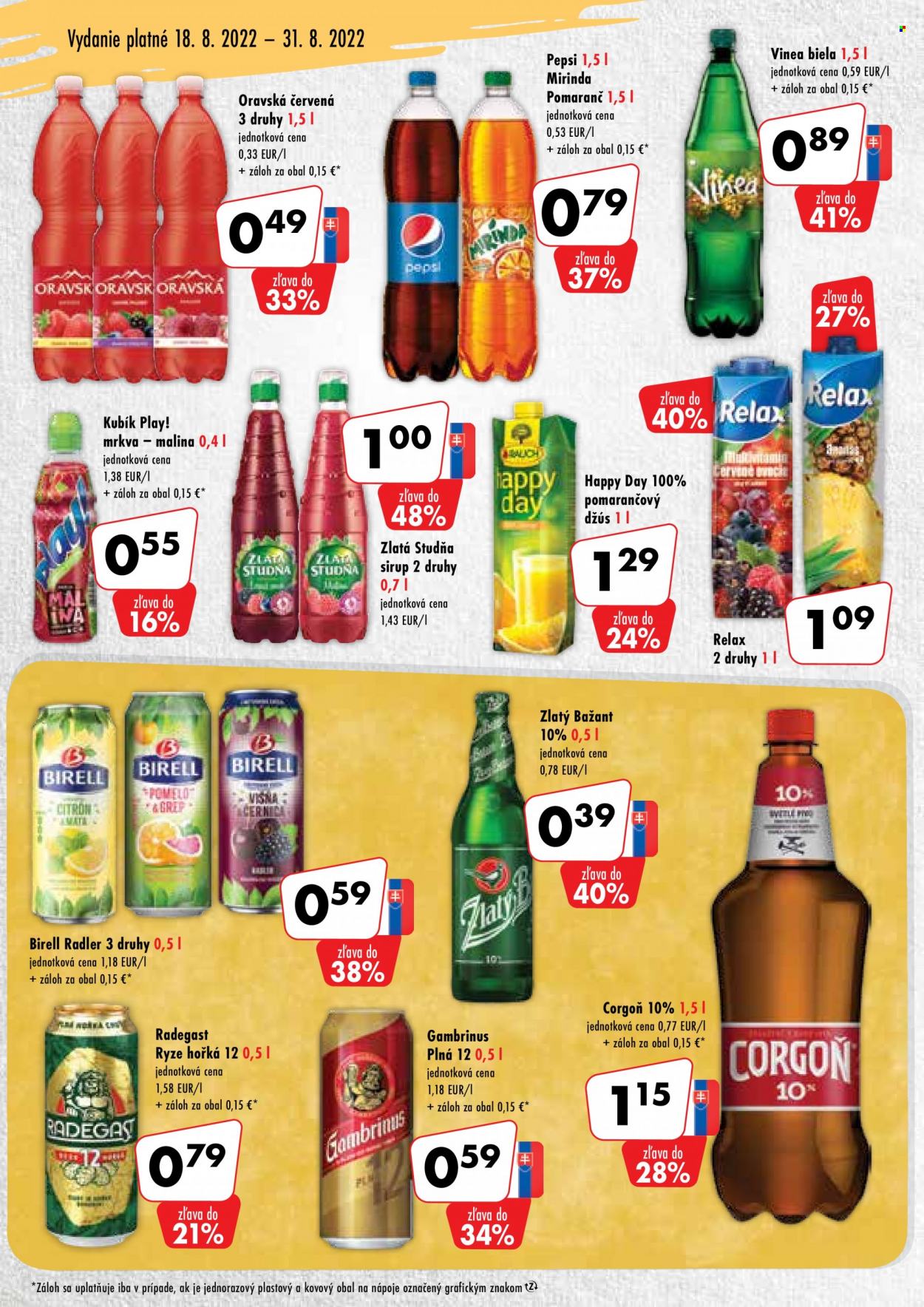 Leták COOP Jednota - 18.8.2022 - 31.8.2022. Strana 8