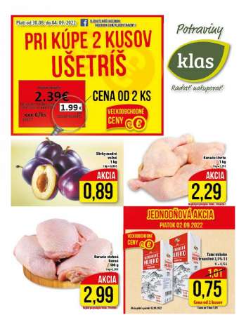 Leták Klas - 30.8.2022 - 4.9.2022.