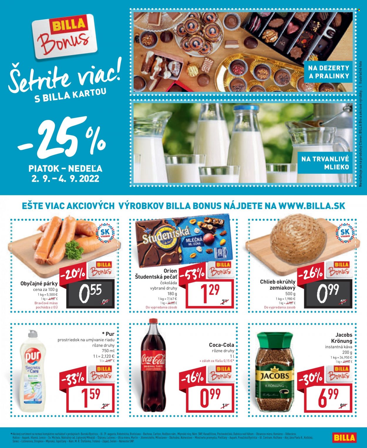 Leták Billa - 31.8.2022 - 6.9.2022. Strana 19