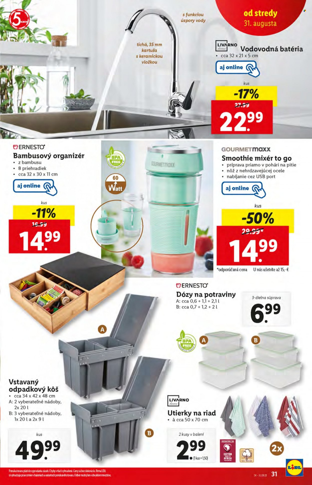 Leták Lidl - 31.8.2022 - 4.9.2022. Strana 31