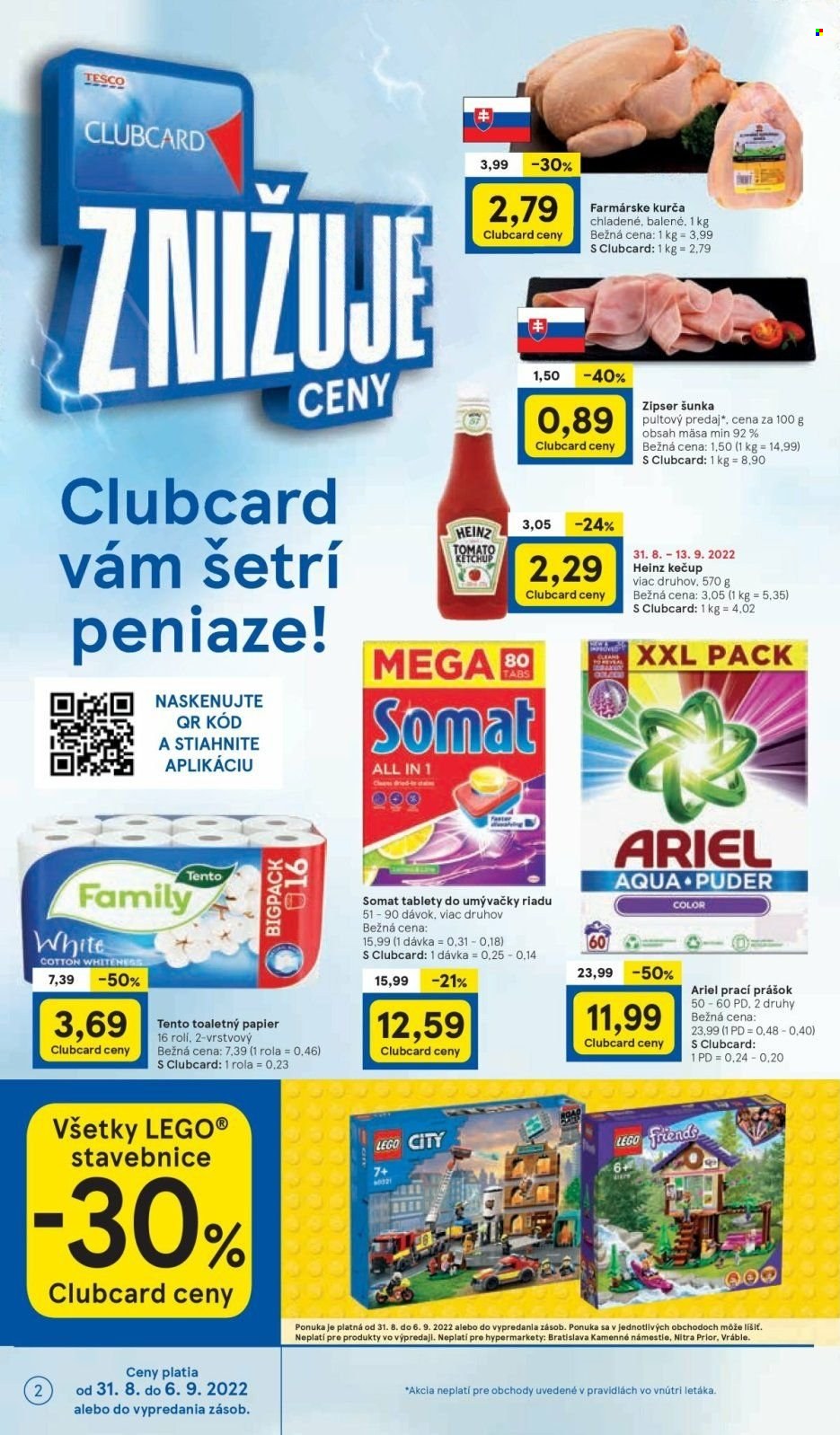 Leták TESCO - 31.8.2022 - 6.9.2022. Strana 2