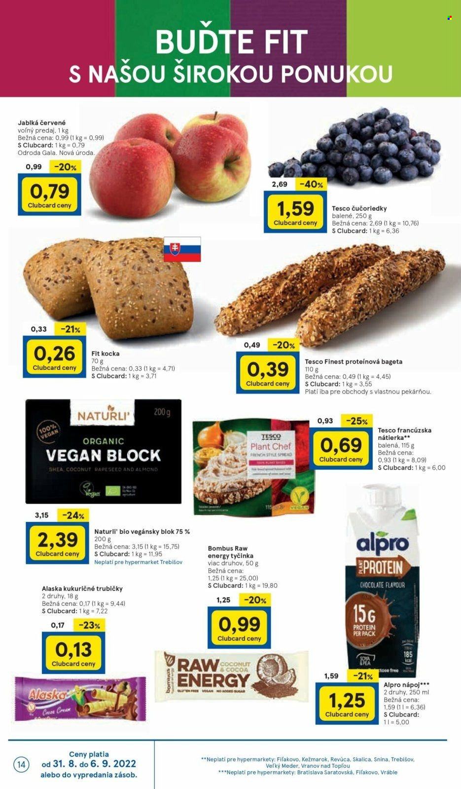 Leták TESCO - 31.8.2022 - 6.9.2022. Strana 14