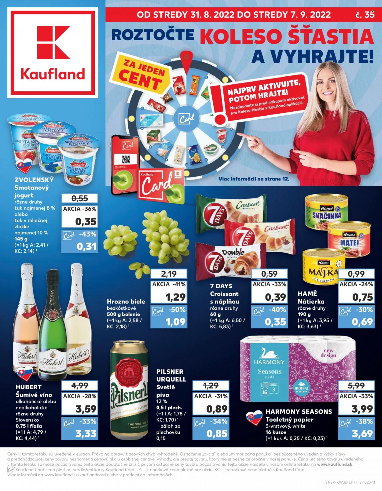 Leták Kaufland - 31.8.2022 - 7.9.2022. Strana 1