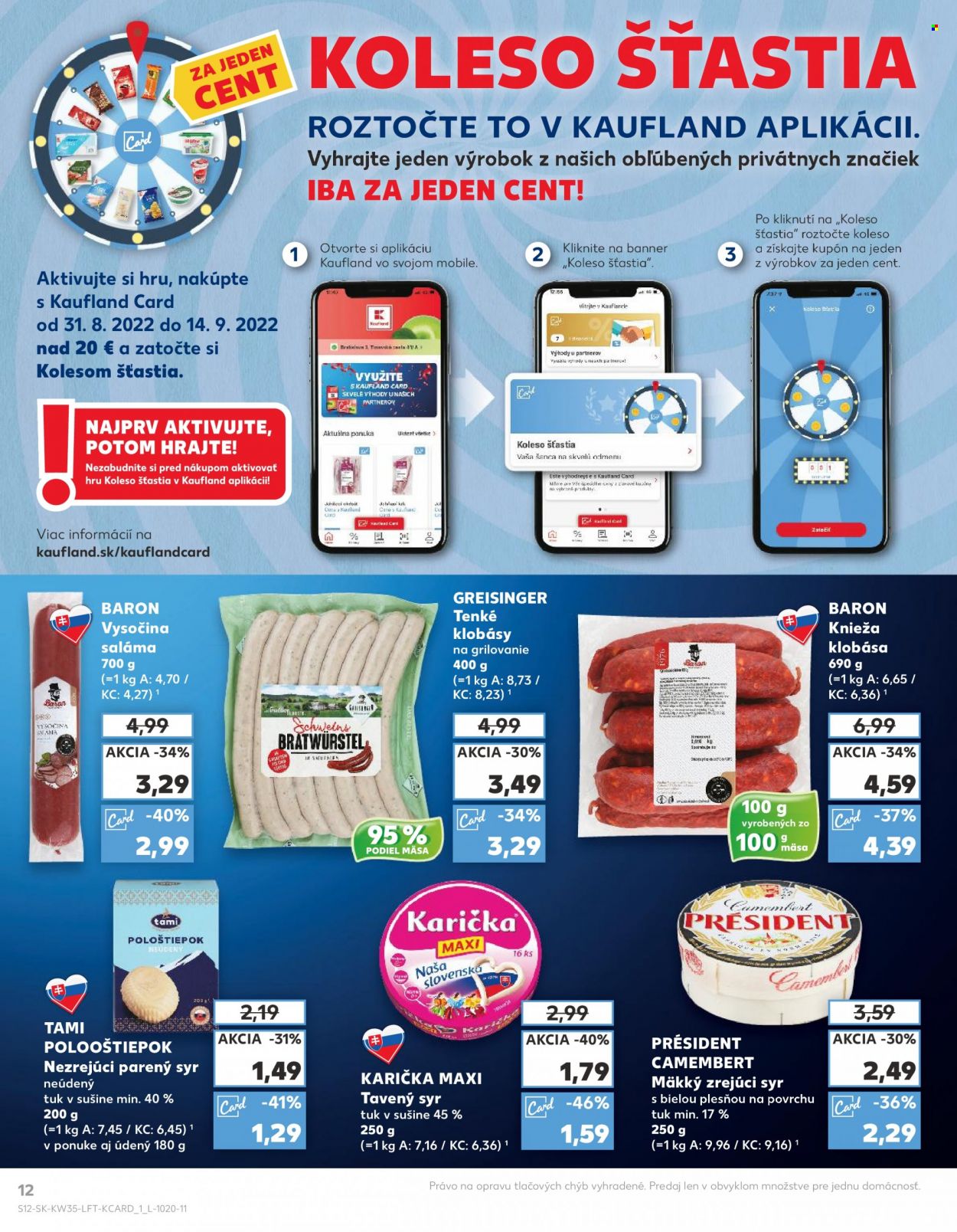 Leták Kaufland - 31.8.2022 - 7.9.2022. Strana 12