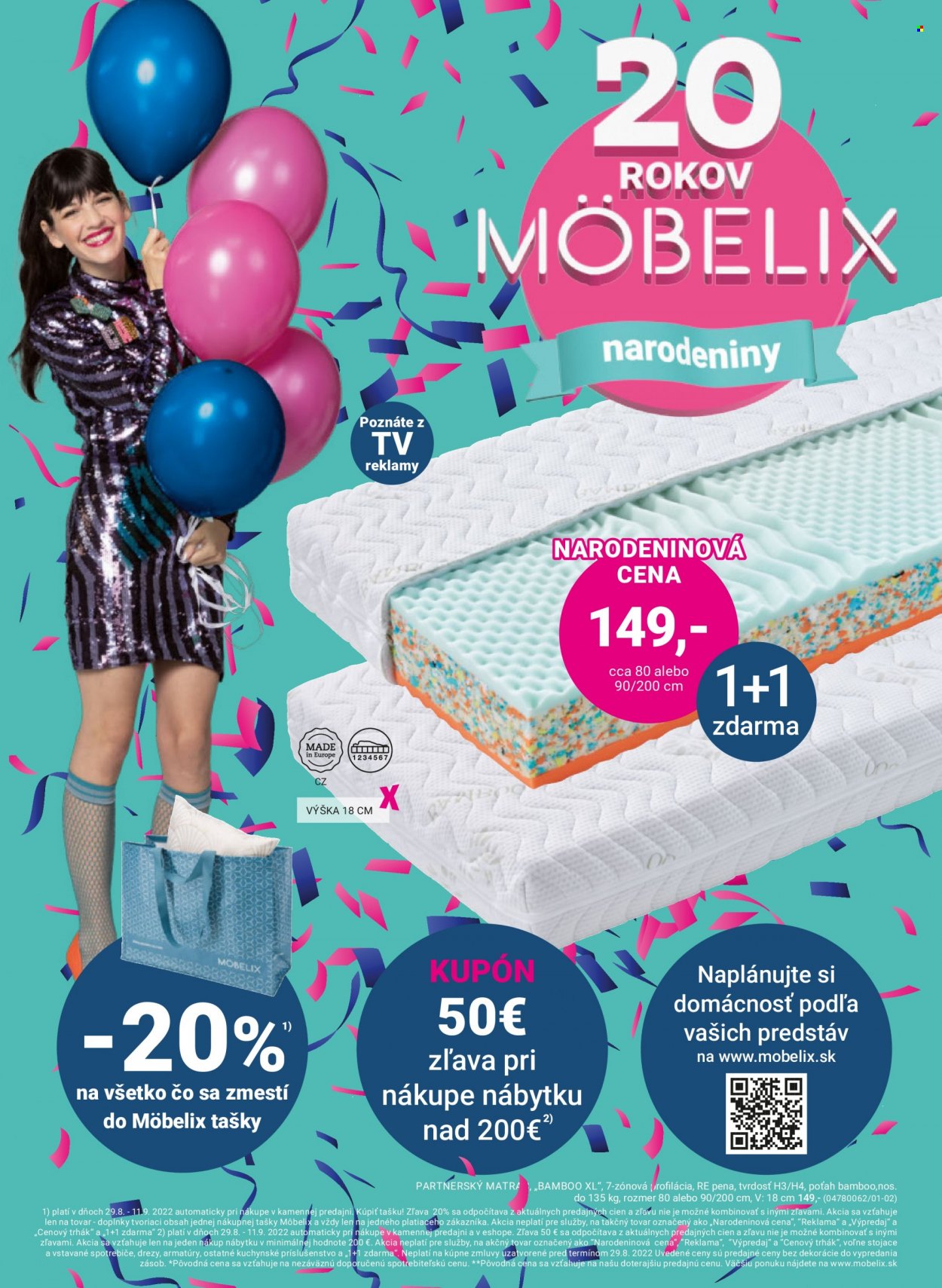 Leták Möbelix - 29.8.2022 - 11.9.2022. Strana 1