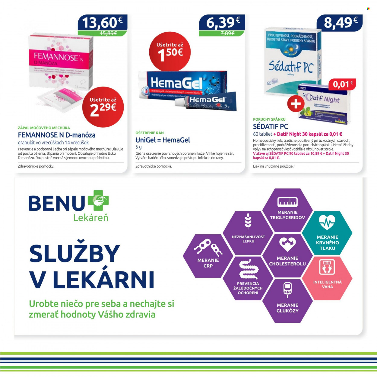Leták BENU Lekáreň - 1.9.2022 - 30.9.2022. Strana 9