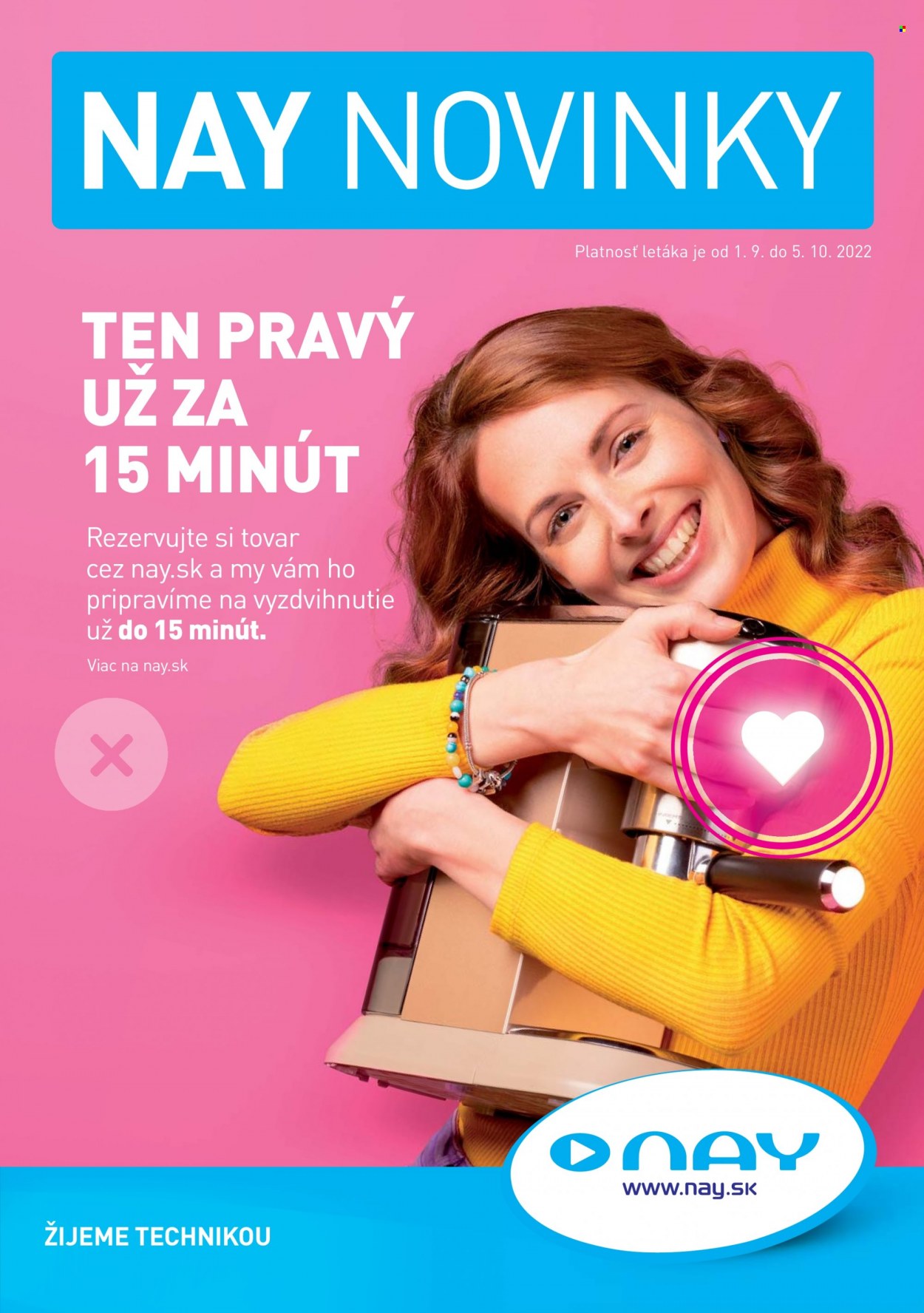 Leták NAY Elektrodom - 1.9.2022 - 5.10.2022. Strana 1