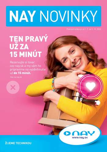 Leták NAY Elektrodom - 1.9.2022 - 5.9.2022.