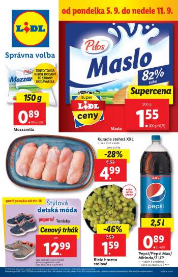 Leták Lidl - 5.9.2022 - 11.9.2022.